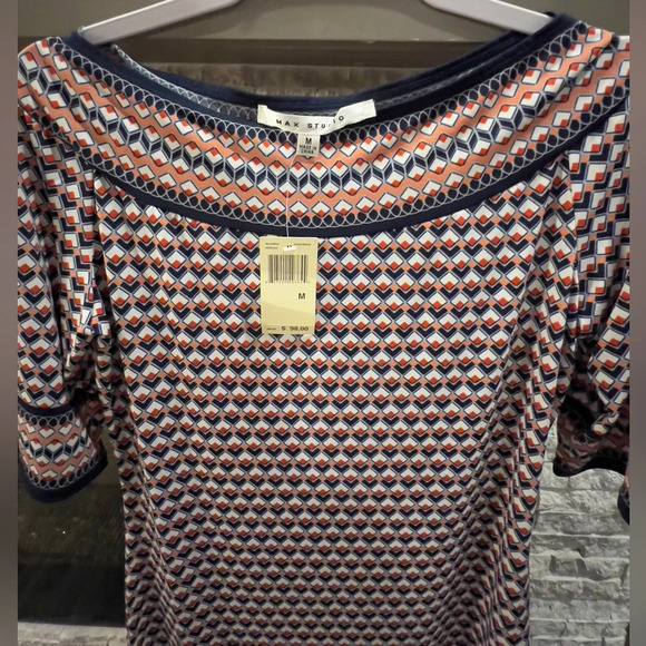 NWT Max Studio sheath‎ graphic dress size Medium - Picture 4 of 12